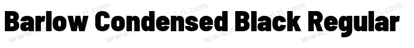 Barlow Condensed Black Regular字体转换